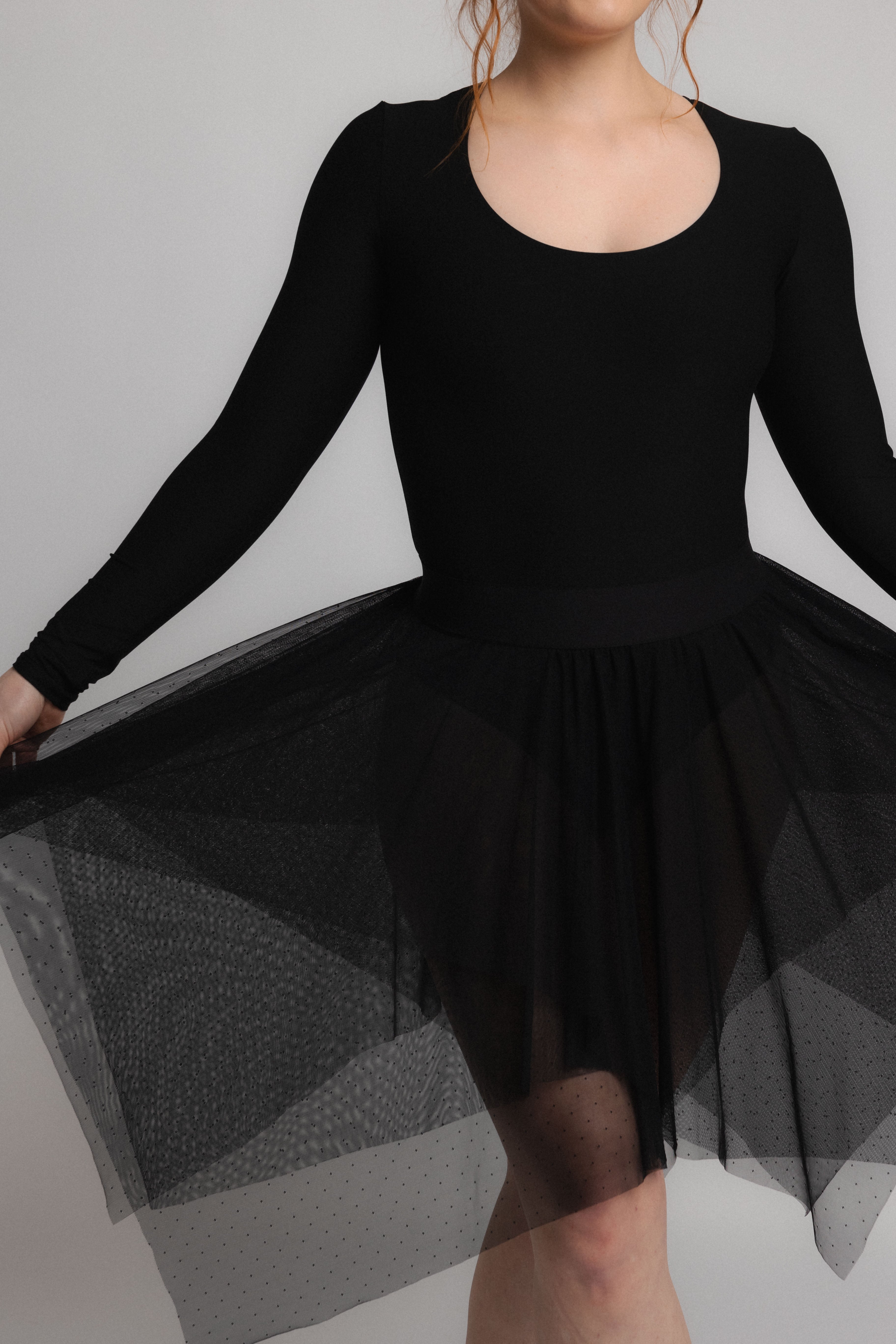 Combination Three: Classic Snap PowerSuit and Dotted Tulle Skirt