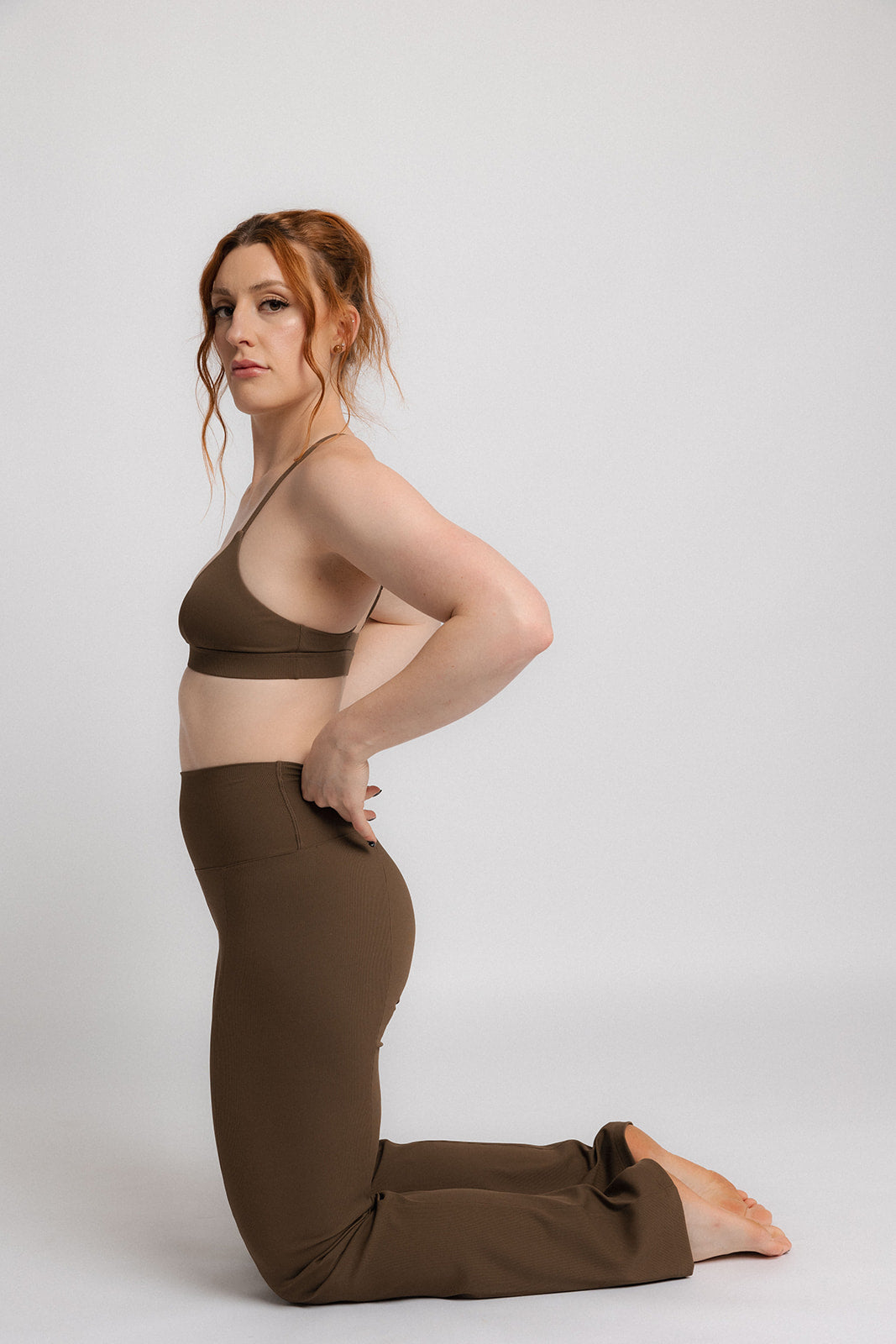 Ribbed Bell Bottom Legging